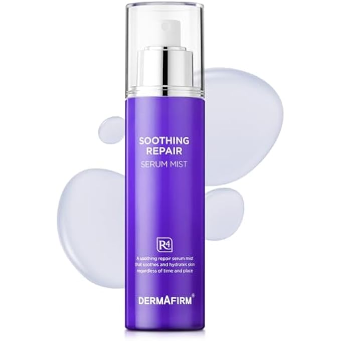 Dermafirm SOOTHING REPAIR FACIAL SERUM HYDRATING MIST R4 | FACE MIST HYDRATING SPRAY FOR DARK SPOTS W/EUCALYPTUS, PEPTIDE & COLLAGEN | GENTLE FOR ALL SKIN TYPES NO ANIMAL TRIALS NO PARABEN 3.38 FL OZ - Image 1
